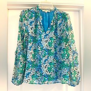LOFT floral print blouse